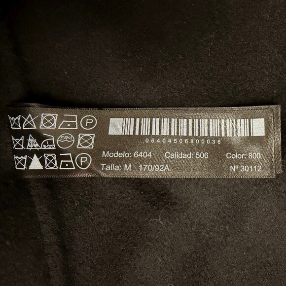 MASSIMO DUTTI Oversized Handmade Wool Winter Luxury Coat Black EUC Size Medium - Picture 6 of 8